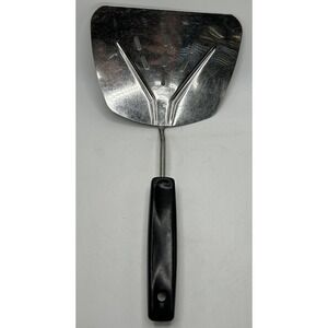 Foley Wide Fish Turner Flipper  Curve Stainless‎ Steal Slotted Spatula Vintage